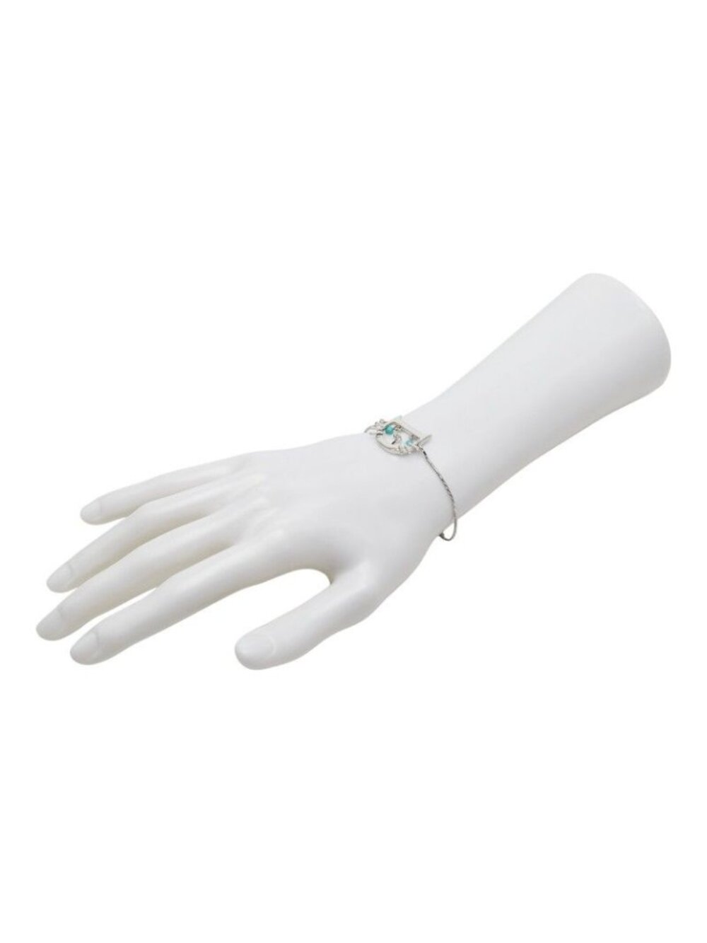 Dior Cat Motif Chain Bracelet Silver Metal - Picture 6 of 7